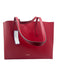 Kate Spade Red Leather Top Strap Logo Tote Bag Red / Large