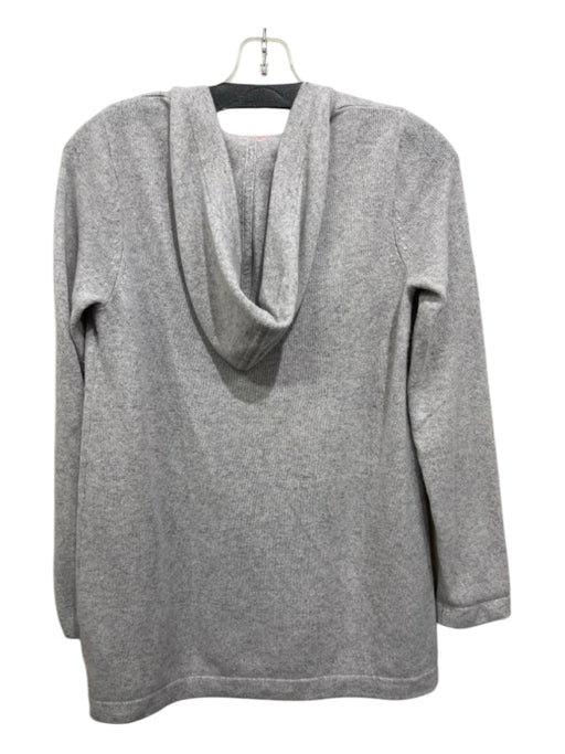 Lily Pulitzer Size S Gray Cashmere Kangaroo Pocket Hood Heathered Sweater Gray / S