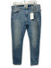 Frame Size 29 Light Wash Cotton Blend Denim Whiskering Button & Zip Fly Jeans Light Wash / 29