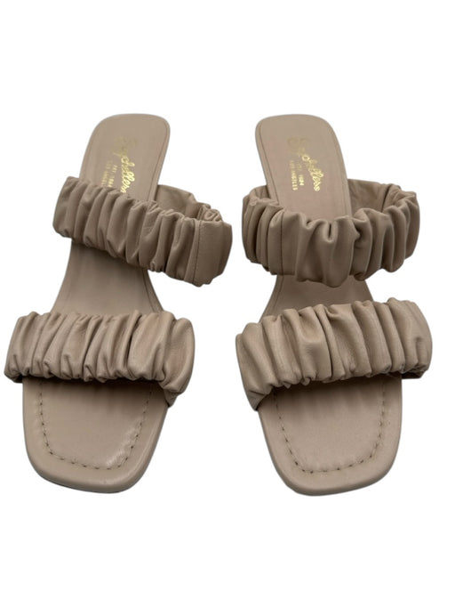 Seychelles Shoe Size 8.5 Beige Leather Upper Two Strap Scrunch Mule Sandals Beige / 8.5