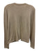 J. McLaughlin Size M Gold Rayon Blend Metallic Thread Shimmer Cardigan Jacket Gold / M