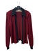 St John For Saks Fifth Ave Size 8 Red & Black Knit Long Balloon Sleeve Jacket Red & Black / 8