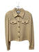 St John Collection Size 10 Butter Cream Knit gold/brown buttons Collared Jacket Butter Cream / 10