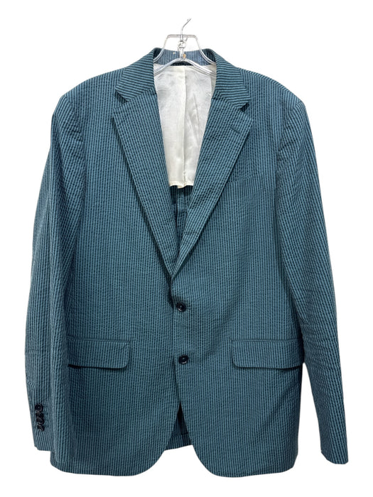 Sid Mashburn Green & Blue Cotton Striped 3 button Men's Blazer Green & Blue / 52R