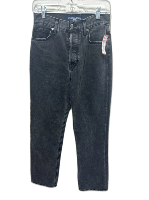 Veronica Beard Jeans Size 26 Charcoal Gray Cotton Denim High Waist Jeans Charcoal Gray / 26