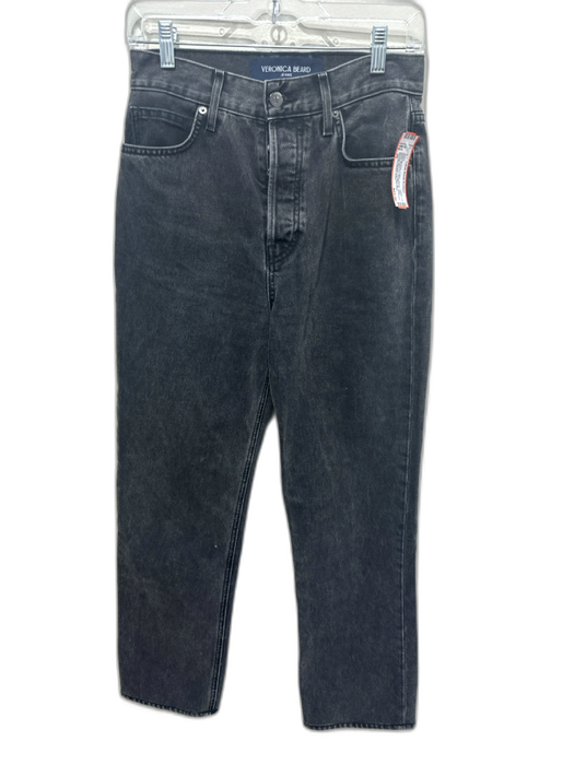Veronica Beard Jeans Size 26 Charcoal Gray Cotton Denim High Waist Jeans Charcoal Gray / 26