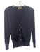 Tory Burch Size XS Navy Blue logo buttons V Neck Cardigan Navy Blue / XS