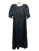 Marie Oliver Size 6 Black Linen Empire Waist Maxi Dress Black / 6