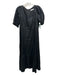 Marie Oliver Size 6 Black Linen Empire Waist Maxi Dress Black / 6