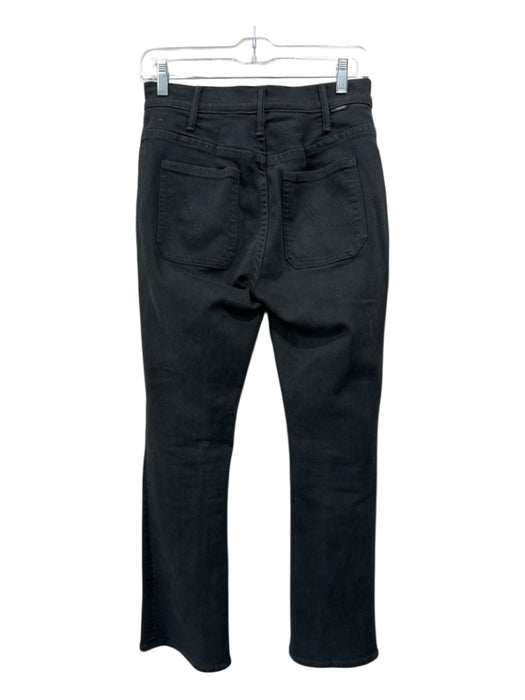 Mother Size 29 Black Cotton Denim Mid Rise Pocket Slim Jeans Black / 29