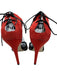 Artelier Nicole Miller Shoe Size 9M Red, Black, White Suede leather Sandals Red, Black, White / 9M