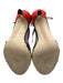 Artelier Nicole Miller Shoe Size 9M Red, Black, White Suede leather Sandals Red, Black, White / 9M