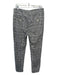 Piazza Sempione Size 42 Black & Beige Cotton Blend Printed Mid Rise Crop Pants Black & Beige / 42