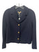 Michael Kors Collection Size 10 Navy Blue Virgin Wool 3 Button Blazer Jacket Navy Blue / 10