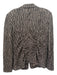 Armani Collezioni Size 10 Brown Print Cotton Blend Animal Print 1 Button Jacket Brown Print / 10