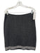 St. John Size 8 Black & White Wool Blend Side Zip Boucle Button Front Skirt Set Black & White / 8