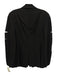 Akris Size 8 Black Wool Blend Long Sleeve Cut Outs Lapel Blazer Jacket Black / 8