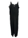 Cami NYC Size L Black Silk Spaghetti Strap Lace Trim Wide Leg Jumper Black / L