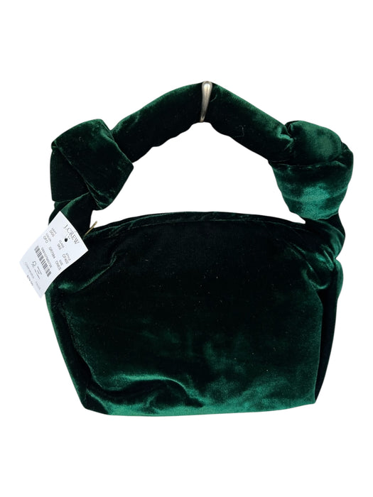 J. Crew Forest Green Velvet Top Handle Bag Forest Green / S