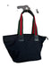 Gucci Black & Red Canvas Leather Web Monogram Tote Bag Black & Red / M