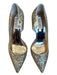 Badgley Mischka Shoe Size 7.5 Gold Glitter Stiletto Pointed Toe Pumps Gold / 7.5