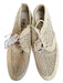 Silent D Shoe Size 8 Tan Raffia Lace Up Flats Tan / 8