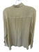 Jenni Kayne Size L Yellow & White Silk & Viscose Long Sleeve Striped Top Yellow & White / L