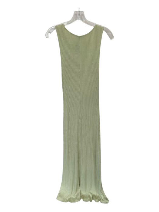 Reformation Size M Sage green Model Blend Sleeveless Ribbed Slit Maxi Dress Sage green / M
