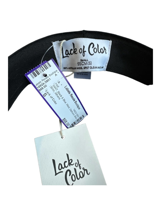 Lack of Color Black & Blue Wool Starburst Wide Brim Hat Black & Blue / S