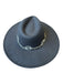 Black & Silver Polyester Felt Western Hat Black & Silver / ADJUSTABLE