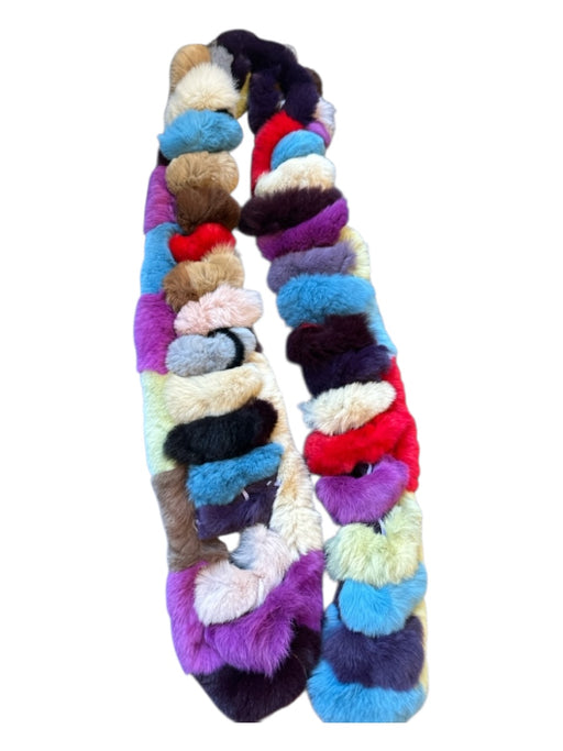 Multi Rabbit Fur scarf Multi / One Size