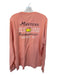 Masters Size L Peach & White Cotton Masters Logo Golf Men's T-Shirt Peach & White / L