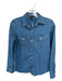 Lauren Ralph Lauren Size XS Med Light Wash Cotton Long Sleeve Chambray Top Med Light Wash / XS