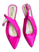 Sam Edelman Shoe Size 7 Magenta Canvas Kitten Heel Pointed Toe Buckle Pumps Magenta / 7