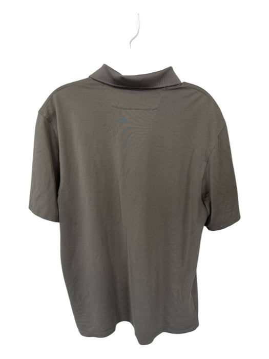 Lululemon Size Est L Taupe Solid Athletic Men's Polo Taupe / Est L