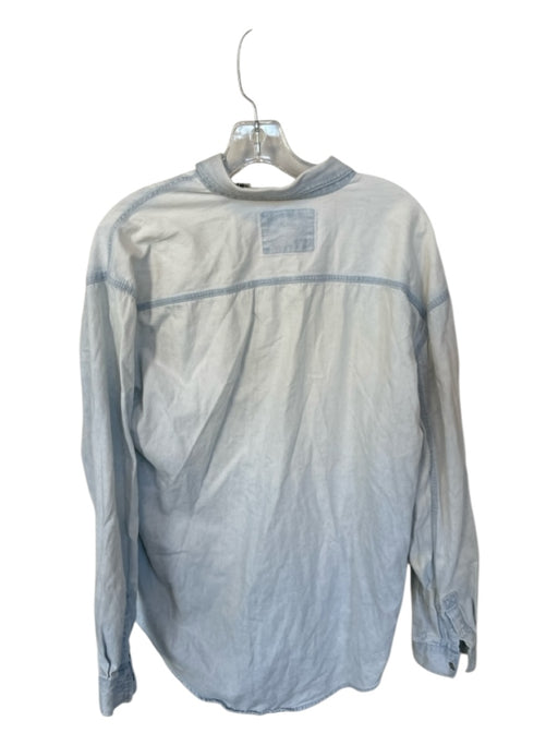 Levi's Vintage Size M Light Wash Cotton Denim Button Down Men's Shirt Light Wash / M