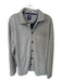 Johnnie-O Size M Gray & Navy Print Knit Buttons Men's Jacket Gray & Navy Print / M