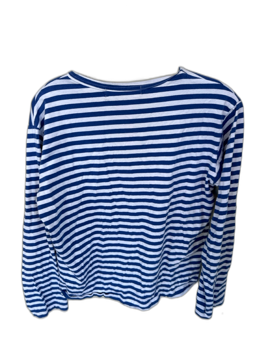 PLAY Comme des Garcons Size M Blue & White Cotton Long Sleeve Striped Heart Top Blue & White / M