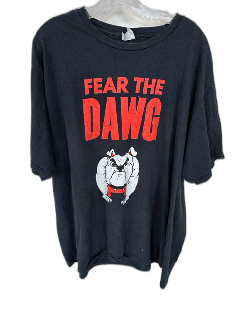 Vintage Size 3XL Black & Red Cotton UGA Men's T-Shirt Black & Red / 3XL