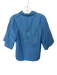 Tibi Size XS Baby Blue Cotton 3/4 Sleeve Collar Button Down Top Baby Blue / XS