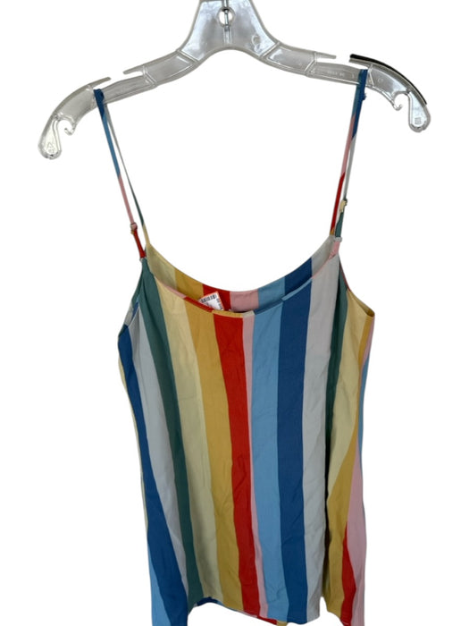 Reformation Size 4 Multi Viscose Spaghetti Strap Striped Dress Multi / 4
