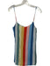 Reformation Size 4 Multi Viscose Spaghetti Strap Striped Dress Multi / 4