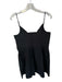 A.L.C. Size 10 Black Cotton Spaghetti Strap Front Tie Side Zip Dress Black / 10