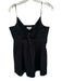 A.L.C. Size 10 Black Cotton Spaghetti Strap Front Tie Side Zip Dress Black / 10