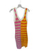 Staud Size M Multi Cotton Sleeveless Striped Knit Midi Dress Multi / M