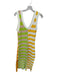 Staud Size M Multi Cotton Sleeveless Striped Knit Midi Dress Multi / M