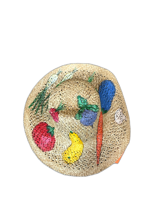 Tan & multi Straw Wide Brim Hat Tan & multi / One Size