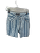 Levi's Size 24 Blue & White Cotton High Waist Striped Shorts Blue & White / 24