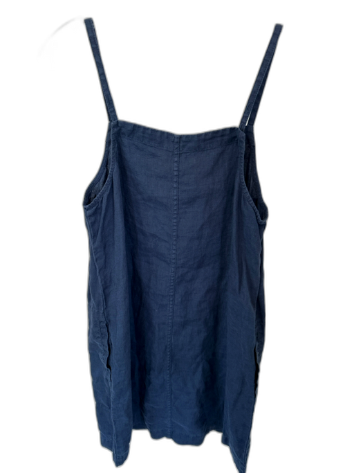 Michael Kors Size S Navy Linen Spaghetti Strap Dress Navy / S