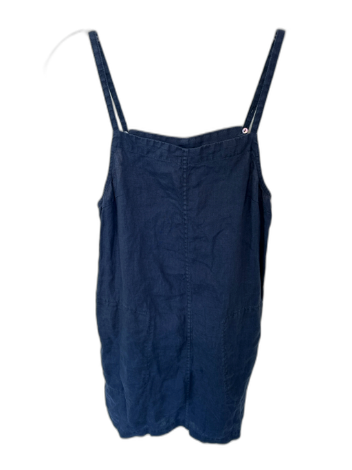 Michael Kors Size S Navy Linen Spaghetti Strap Dress Navy / S